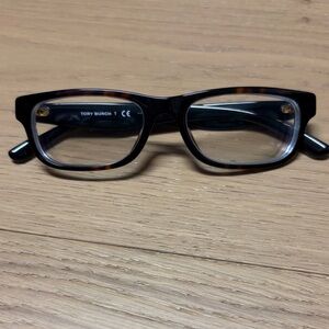 Tory Burch tortoiseshell and black eyeglasses